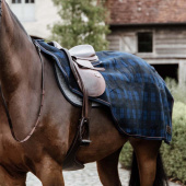 Exercise Sheet Heavy Fleece Check Printing Navy Blue/Black Exercise Sheet Heavy Fleece Check Printing Navy Blue/Black