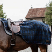 Exercise Sheet Heavy Fleece Check Printing Navy Blue/Black Exercise Sheet Heavy Fleece Check Printing Navy Blue/Black