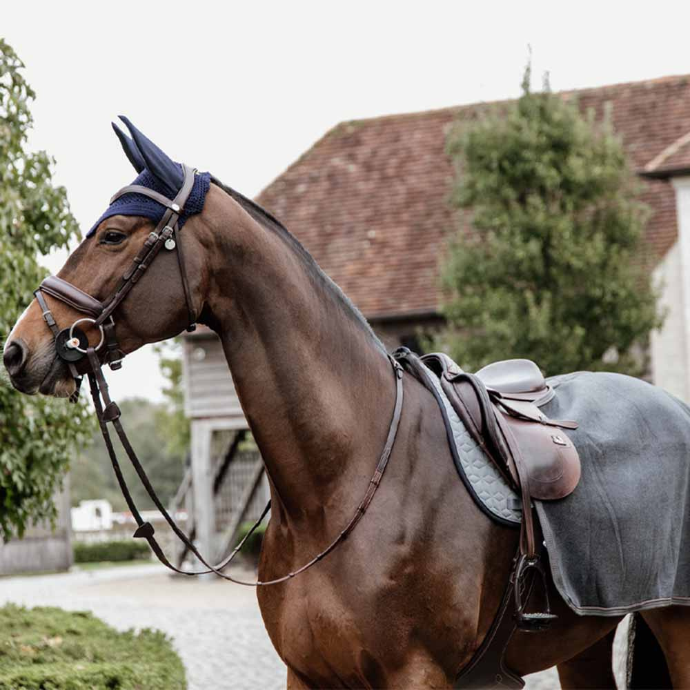 Quarter Rug Heavy Fleece Grey