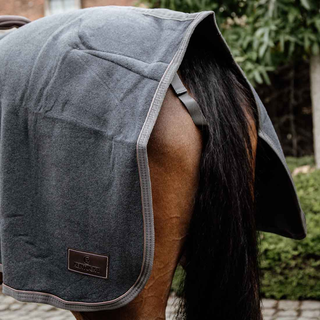 Quarter Rug Heavy Fleece Grey