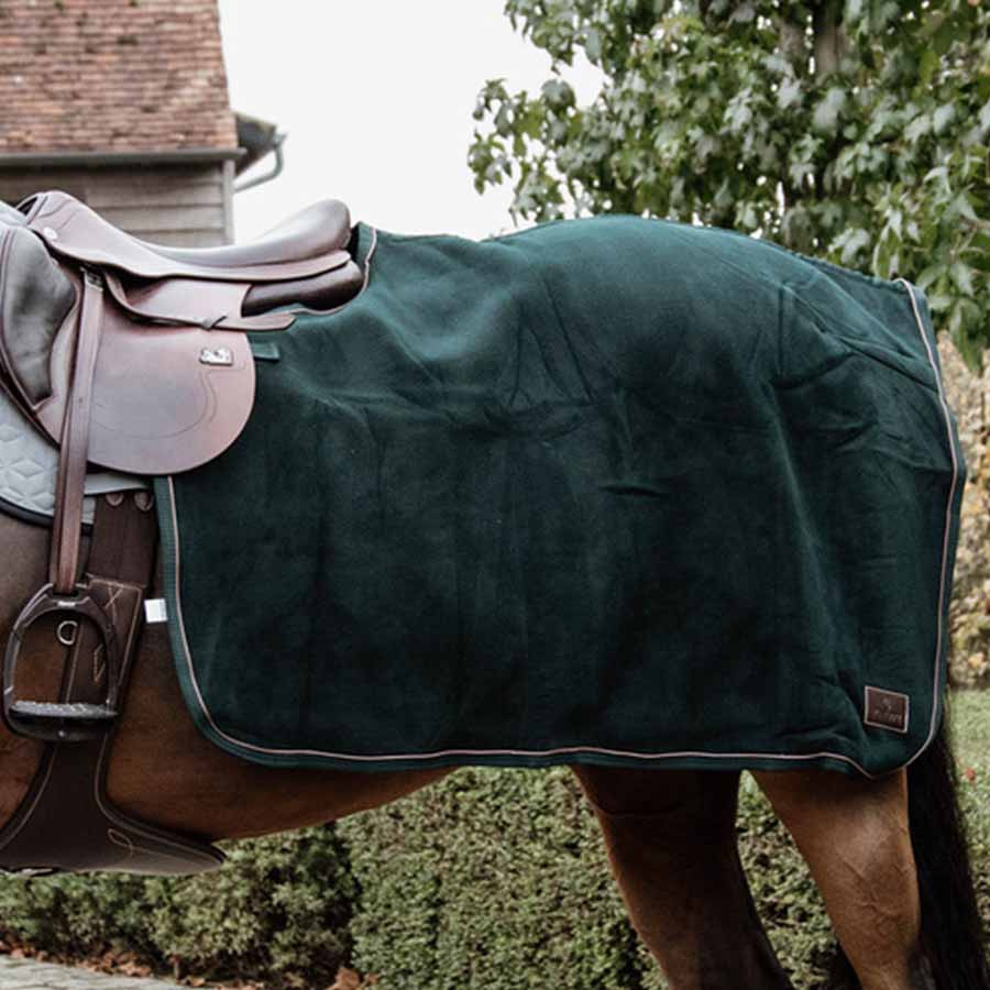 Quarter Rug Heavy Fleece Pine Green