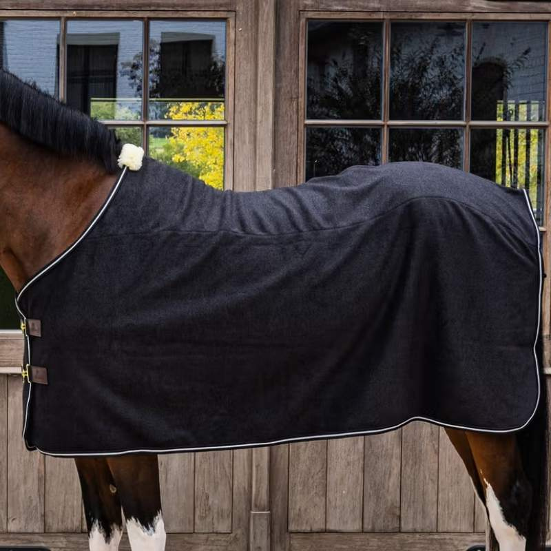 Fleece Rug Heavy Melange Black
