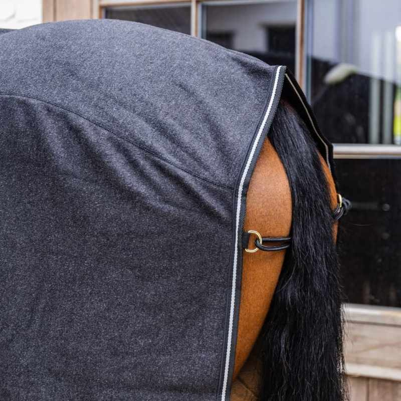Fleece Rug Heavy Melange Black