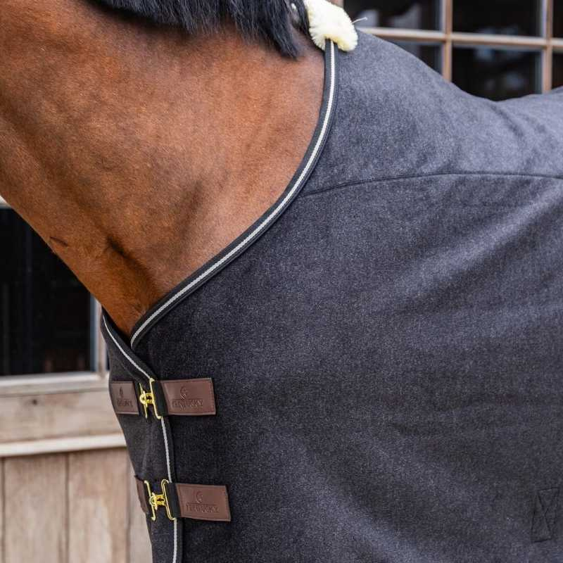 Fleece Rug Heavy Melange Black