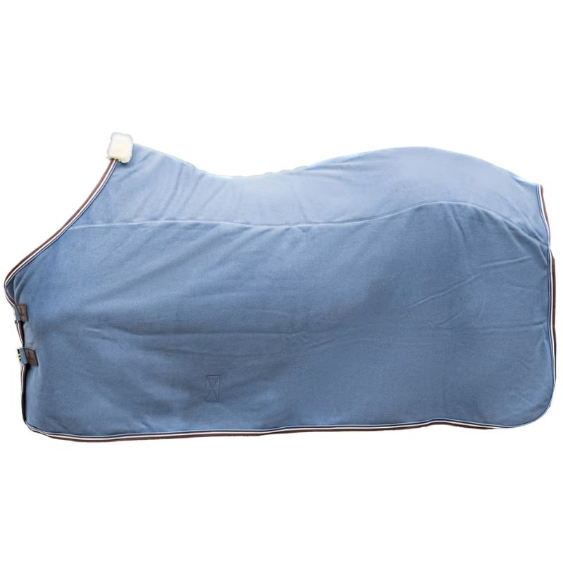 Fleece Rug Heavy Melange Blue