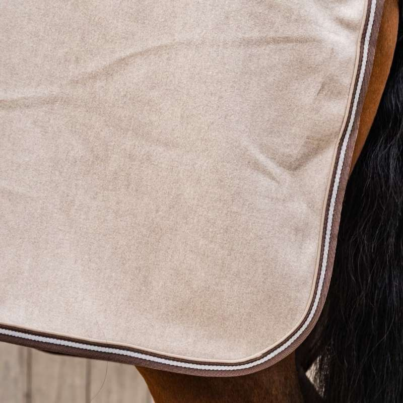 Fleece Rug Heavy Melange Beige