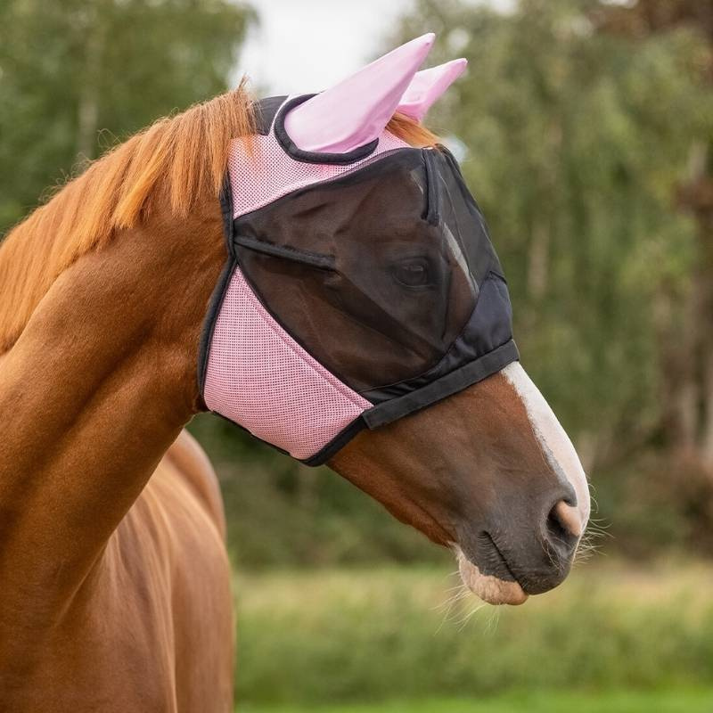 Fly Veil Detachable Nose Pink