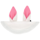 Ear Bonnet Rabbit Ears White/Pink Ear Bonnet Rabbit Ears White/Pink