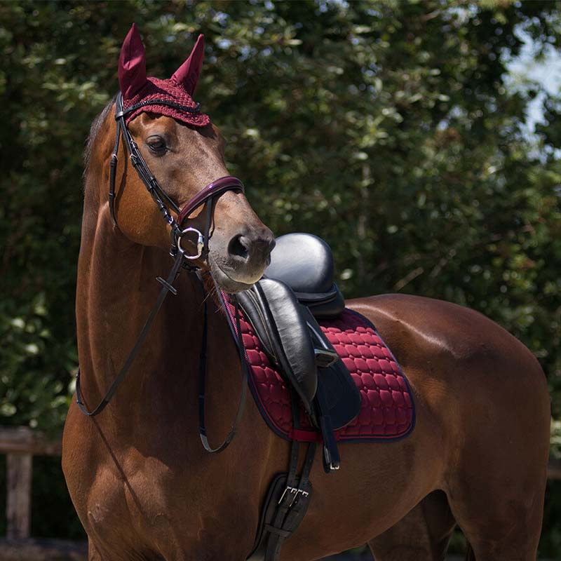 Ear Bonnet Florence Burgundy