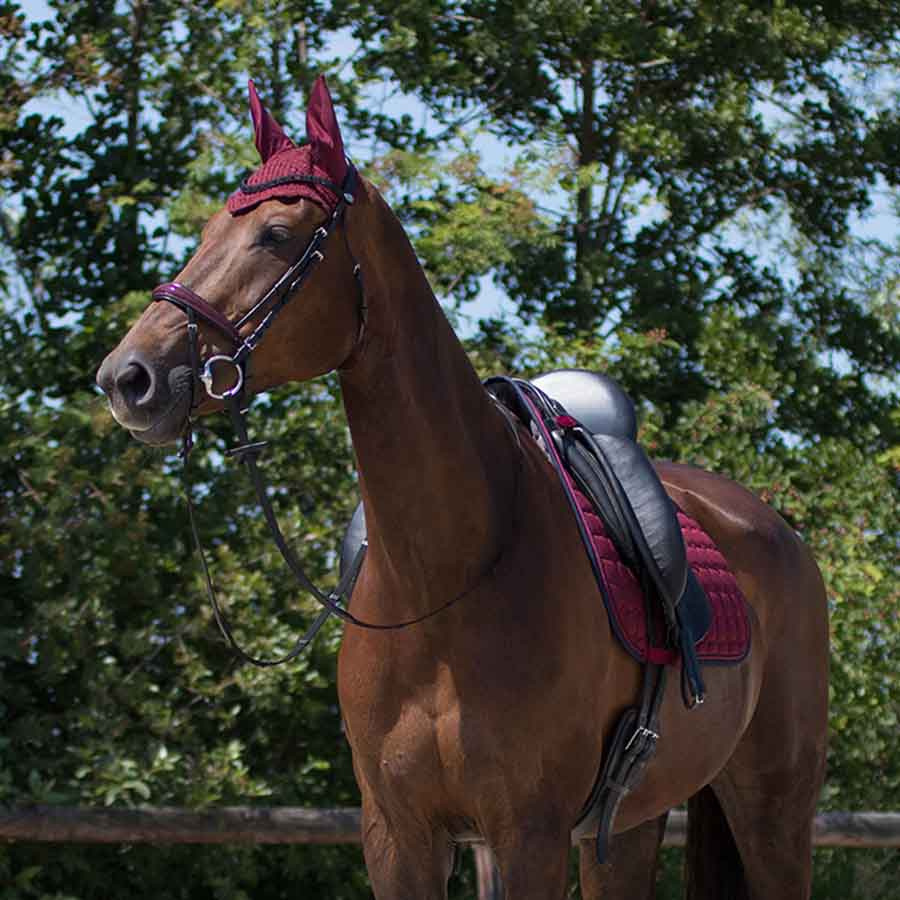 Ear Bonnet Florence Burgundy