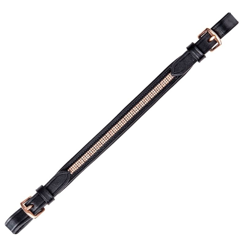 Saddle Handle Rhinestones Black/Pink