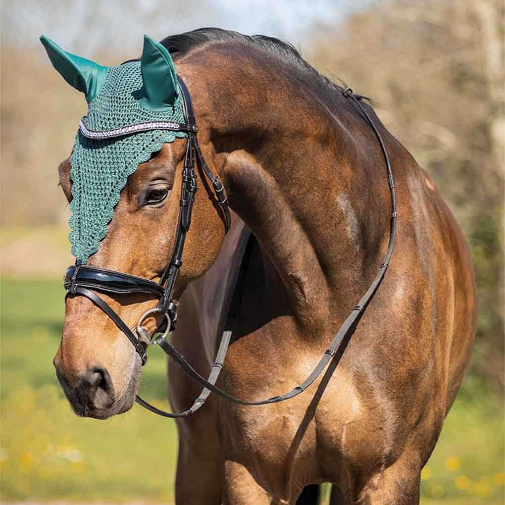 Long Ear Bonnet Lungo Loop Dark Green