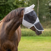 Fly Veil with Nose Solarie UV Grey Fly Veil with Nose Solarie UV Grey