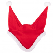 Ear Bonnet Christmas Santa Red/White