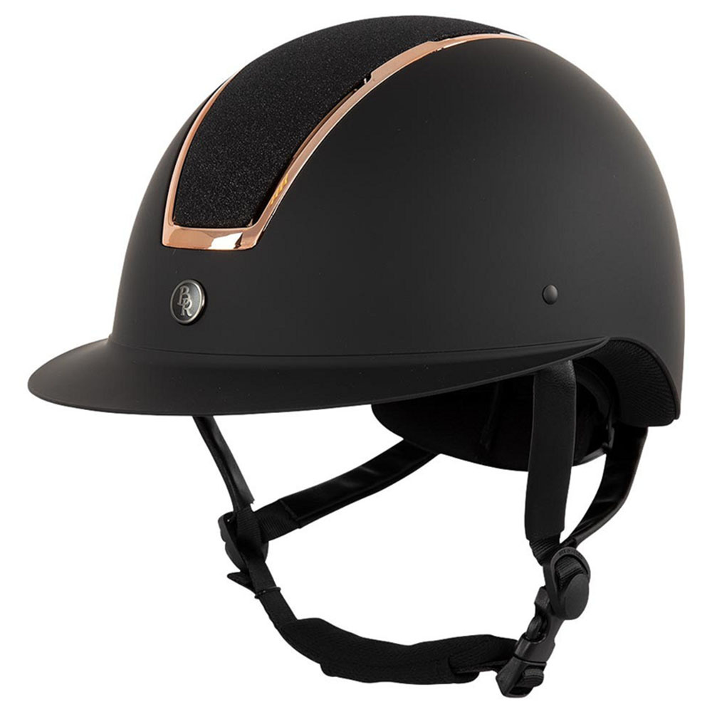 Riding Helmet Omega Painted Glitter Black/Rose Gold