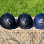 Riding Helmet Lambda Plus Painted Black/Gunmetal Riding Helmet Lambda Plus Painted Black/Gunmetal