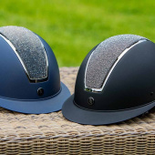 Riding Helmet Omega Glamourous Black/Gunmetal Riding Helmet Omega Glamourous Black/Gunmetal