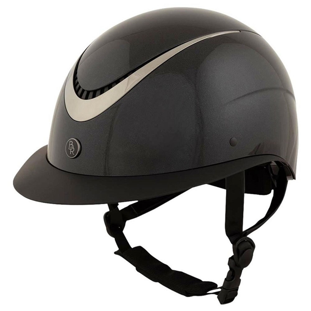 Riding Helmet Theta Plus Glossy Black/Gunmetal