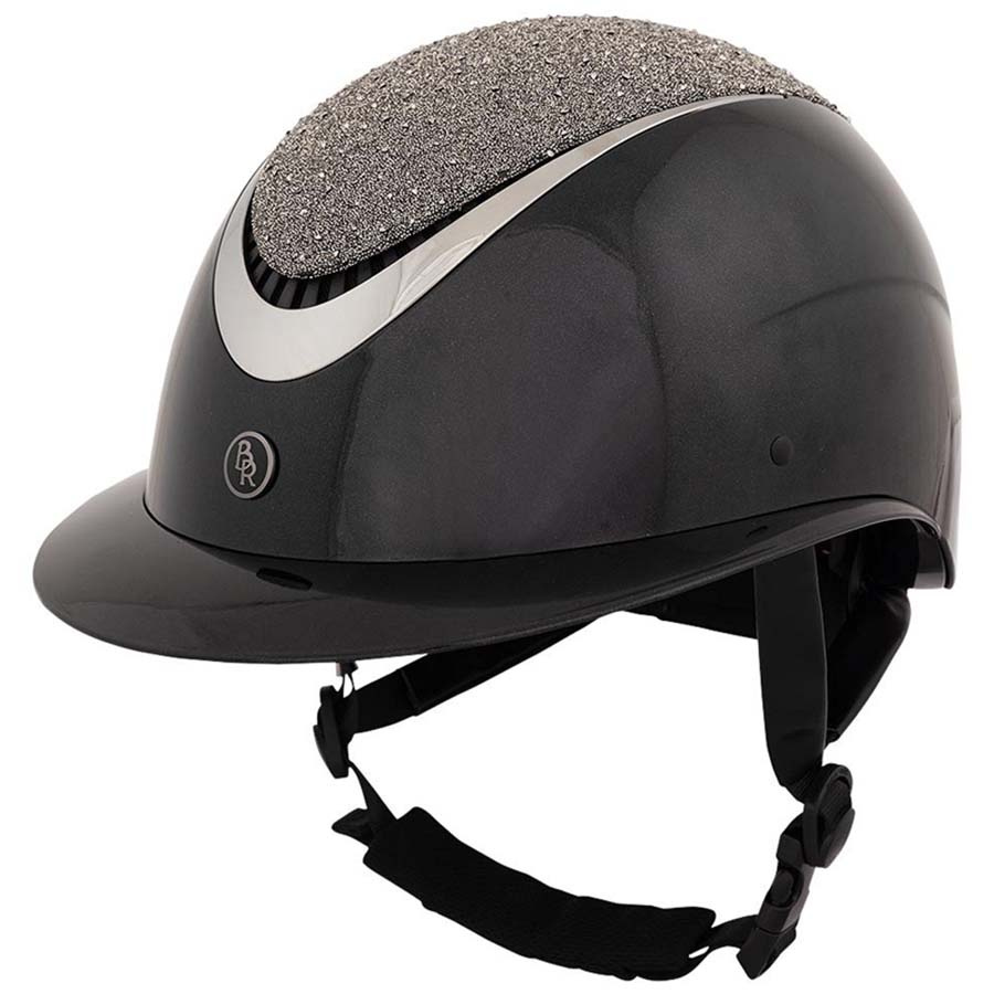 Riding Helmet Theta Glamourous Glossy Black/Gunmetal