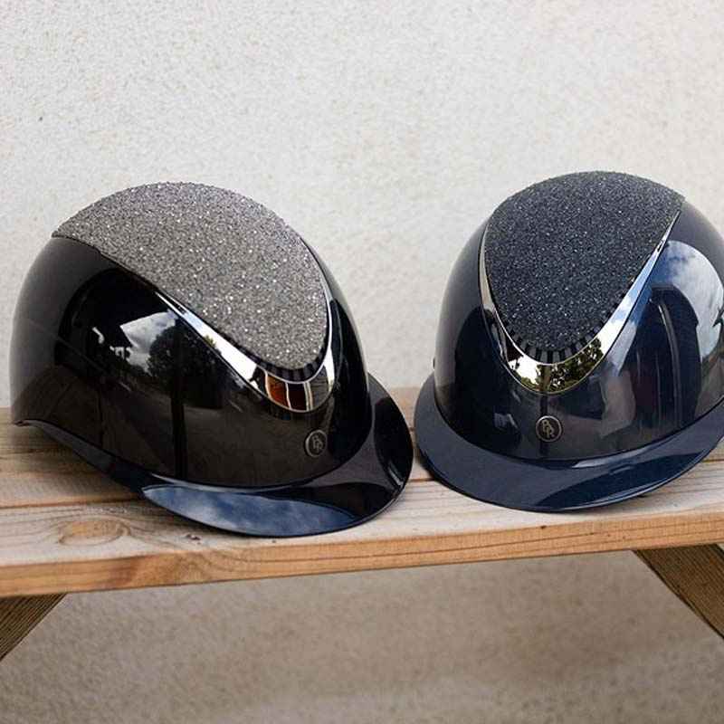 Riding Helmet Theta Glamourous Glossy Black/Gunmetal