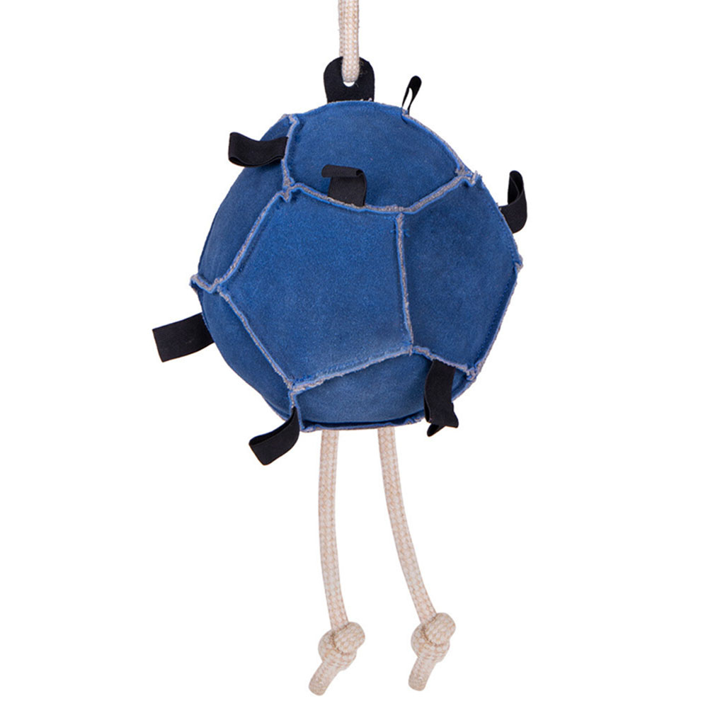 Horse Toy Ball Loop in Suede Blue