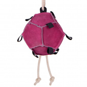 Horse Toy Ball Loop in Suede Pink