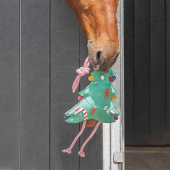 Horse Toy Christmas Tree in Suede Green Horse Toy Christmas Tree in Suede Green