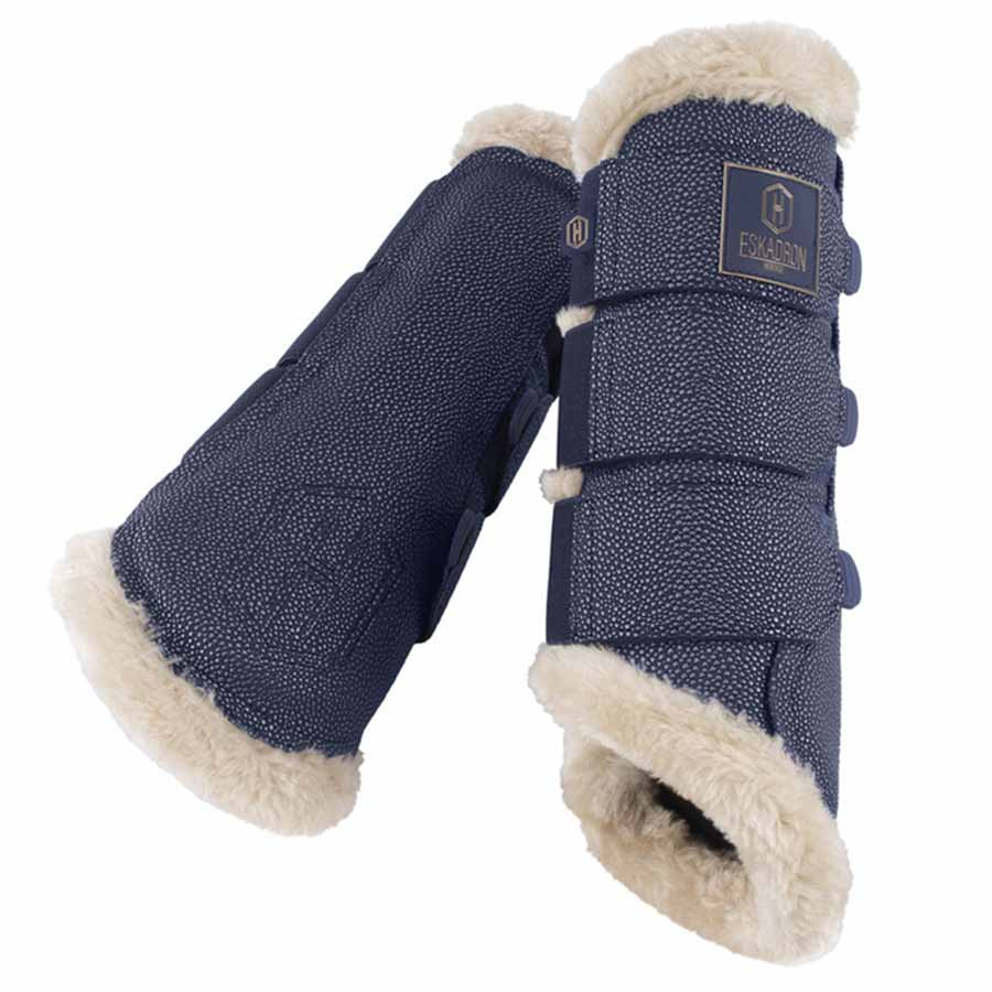 Brushing Boots Stingray Fauxfur Shetty Heritage Blue