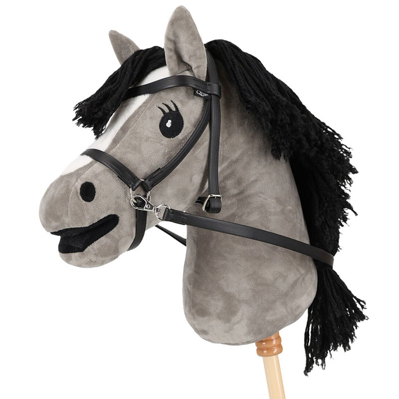 Bitless Bridle for Hobby Horse Black