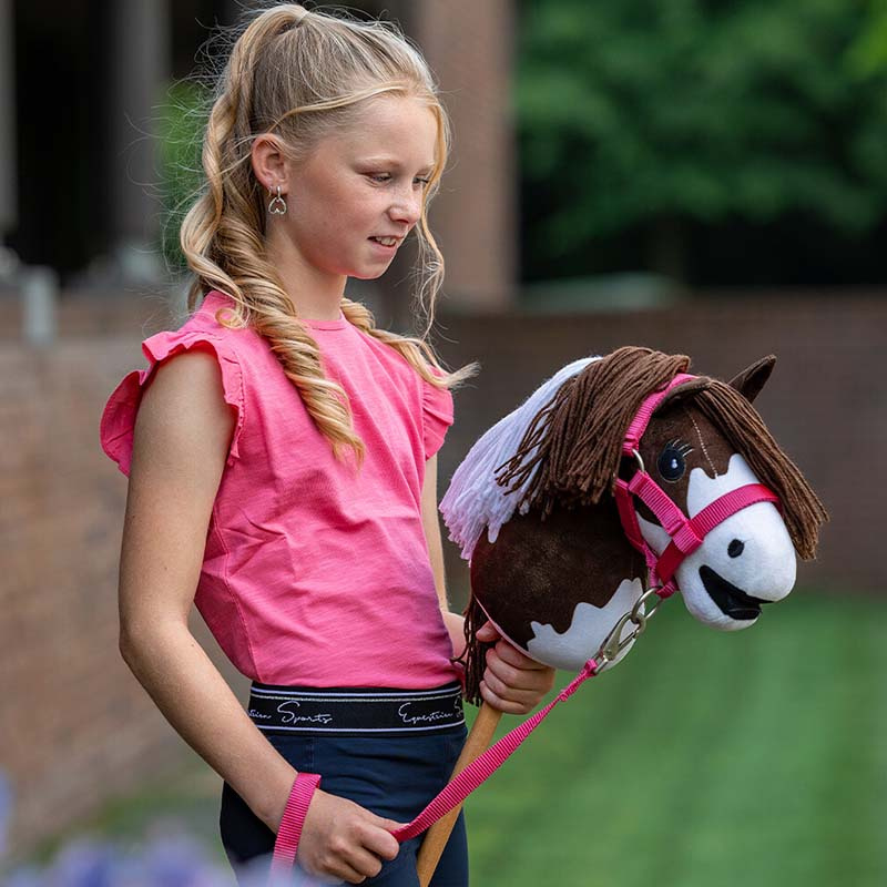 Halter and Lead Rope for Hobby Horse Pink