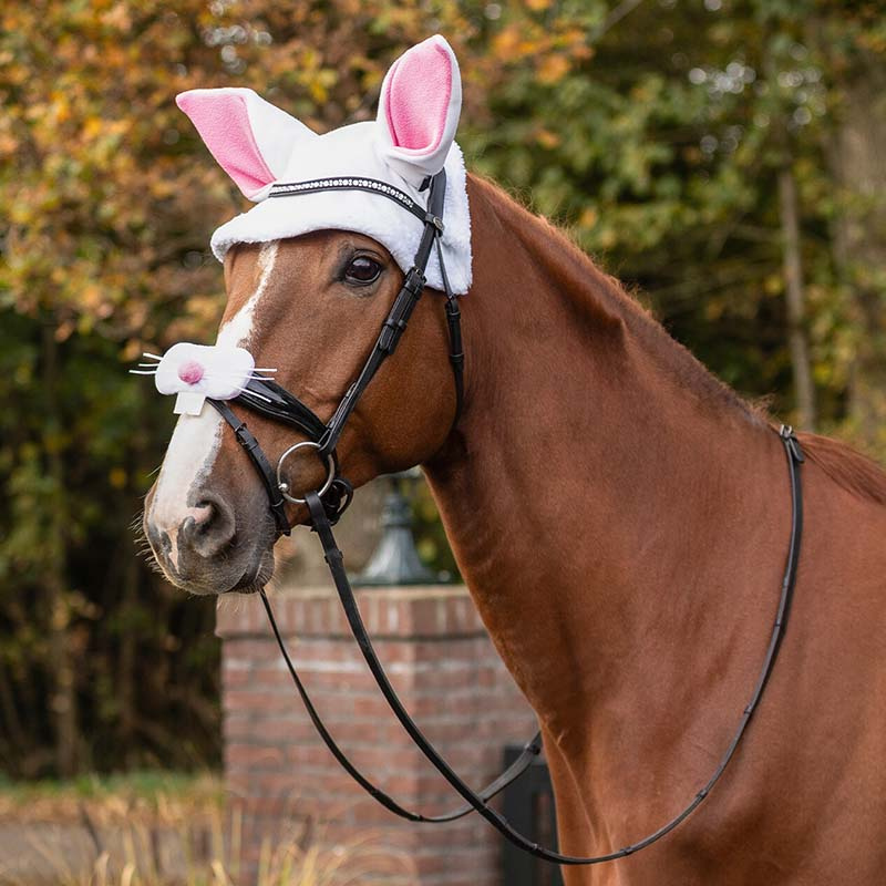 Accessory Noseband Easter Bunny White