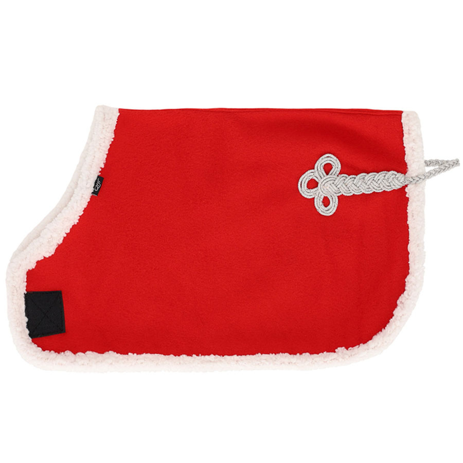 Fleece Rug for Hobby Horse Christmas Red/White