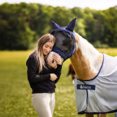 Fly Veil Buzz-Off Pro Navy Blue/Black Fly Veil Buzz-Off Pro Navy Blue/Black