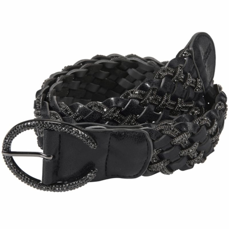 Belt Braided Stone Black
