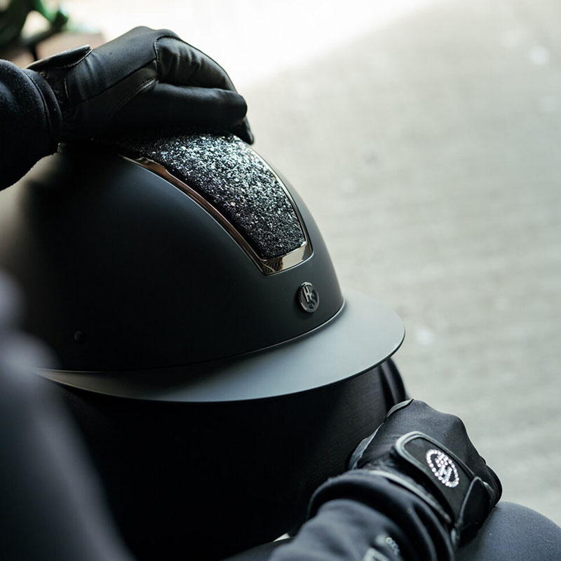 Riding Helmet HS Vision Silhouette Black