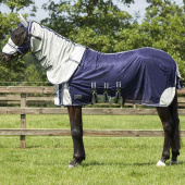 Fly Rug with Detachable Neck and Ear Bonnet Blue Fly Rug with Detachable Neck and Ear Bonnet Blue