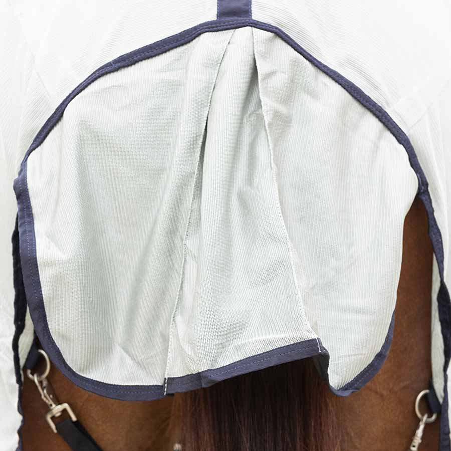 Fly Rug with Detachable Neck and Ear Bonnet Grey