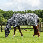 Fly Rug with Detachable Neck and Ear Bonnet Zebra Black/White Fly Rug with Detachable Neck and Ear Bonnet Zebra Black/White