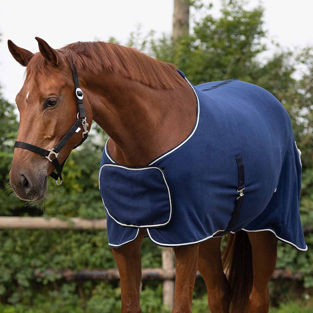  Fleece Rug Ornament Navy Blue/Silver