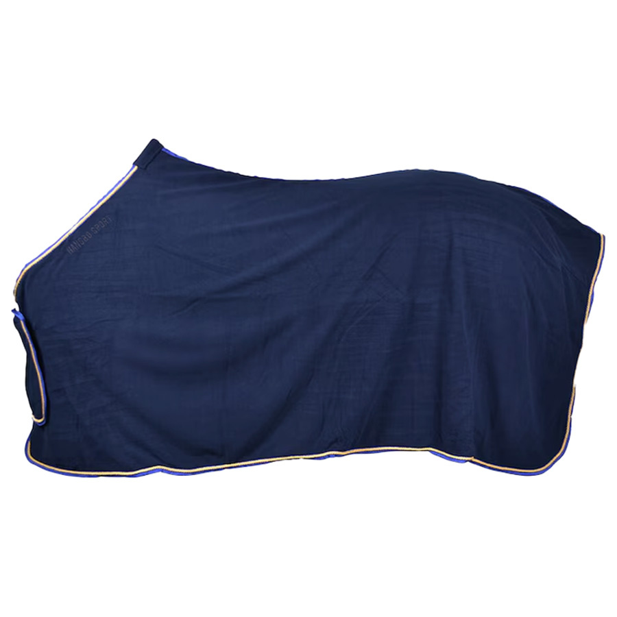 Fleece Rug HS Platta Navy/Yellow
