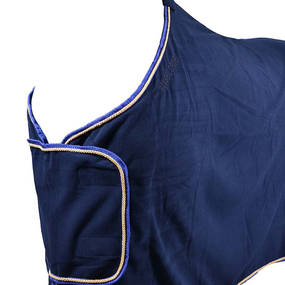 Fleece Rug HS Platta Navy/Yellow