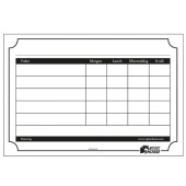 Feeding Chart Board 20x29cm White Feeding Chart Board 20x29cm White