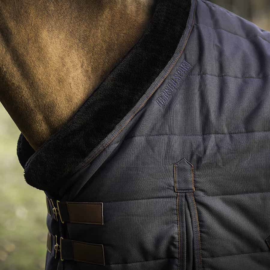 Stable Rug HS Faux Fur 200g Navy Blue