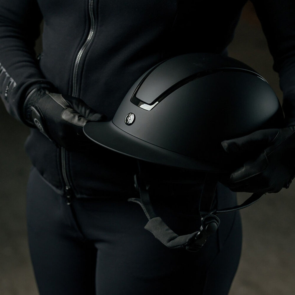 Riding Helmet HS Vision Shadow Chrome Black