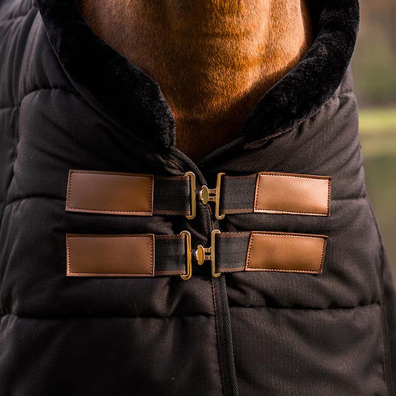 Stable Rug HS Faux Fur 200g Black