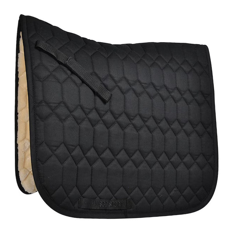 Dressage Saddle Pad HS Sheeplike Black