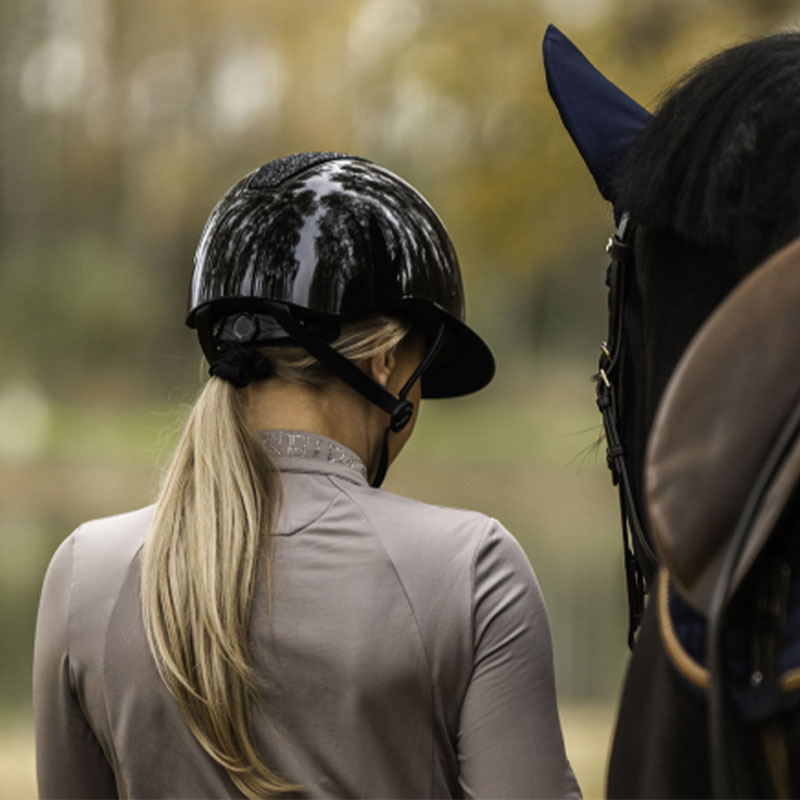 Riding Helmet HS MIPS Vision Glitter Black
