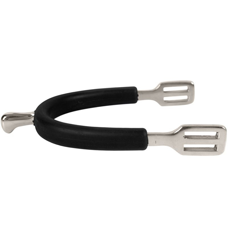 Spurs HS Rubber-Coated 15mm Black/Silver