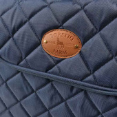 Grooming Bag Quilted Navy Blue