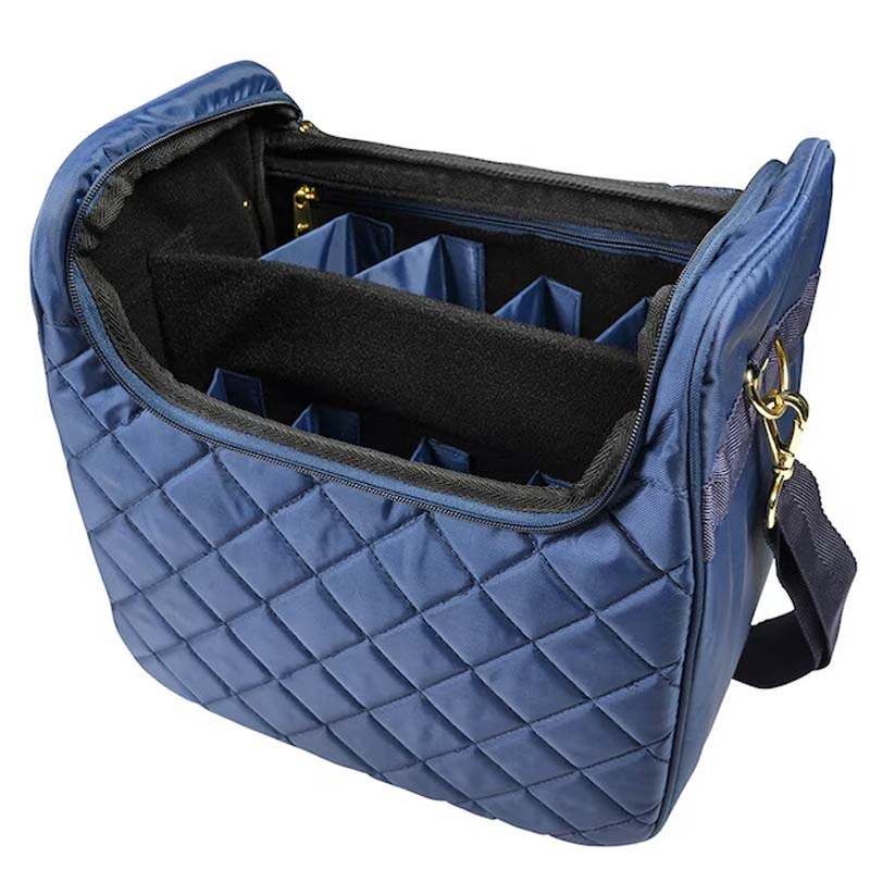 Grooming Bag Quilted Navy Blue